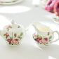 Gracie Bone China Kensington Pink Rose Sugar & Creamer Set