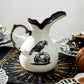 Halloween Witches Brew Pitcher with Raven Jack-o'-lantern on the back - Black Version