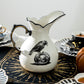 Witches Brew Pitcher + 4 Spider Tea Cup and Saucer Sets