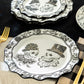 Halloween Victorian Skulls Dessert/Dinner Plate