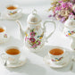 Spring Flowers with Bird Floral Bird Children Tea Party Set