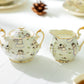 Grace Teaware Holiday Snowman Happy Snowmen Fine Porcelain Sugar & Creamer Set