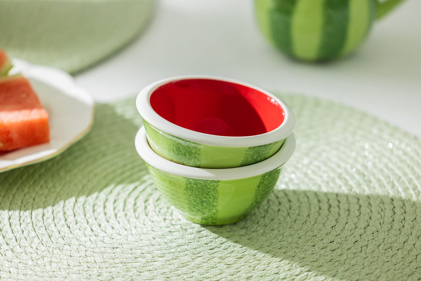 Watermelon Snack Bowl Set of 2