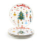 Nutcracker Wonderland Fine Porcelain Dessert / Dinner Plate