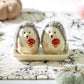 Gift Boxed Hedgehog Figurine Salt and Pepper Shaker Set