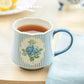 Nantucket Hydrangea Stripe Mug