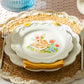 Flower Bunny Scallop Dessert / Dinner Plate