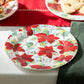 7.5" Poinsettia Bone China Dessert Plate