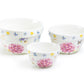 Hydrangea with Butterflies 3-Piece Bowl Set