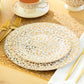 Golden Leopard Fine Porcelain Dessert/Dinner Plate