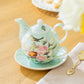 Robin's Rose Garden Fine Porcelain Tea For One Set