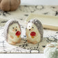 Gift Boxed Hedgehog Figurine Salt and Pepper Shaker Set