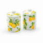 Lemon Garden Fine Porcelain Spice Jars with Silicone Gasket Set of 2