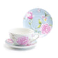 Stechcol Gracie China Peony and Magnolia Fine Porcelain Cup and Saucer set