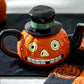 Halloween Jack O' Lantern Pumpkin Teapot