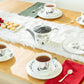 Winter Wonderland Snowman Village Bone China Tea Set