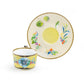 Summer Savanna Leopard Fine Porcelain 3oz Demitasse Cup and Saucer Set of 2 with Gift Box