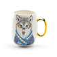 Sweet Living Hipster Wolf Large Coffee Mug