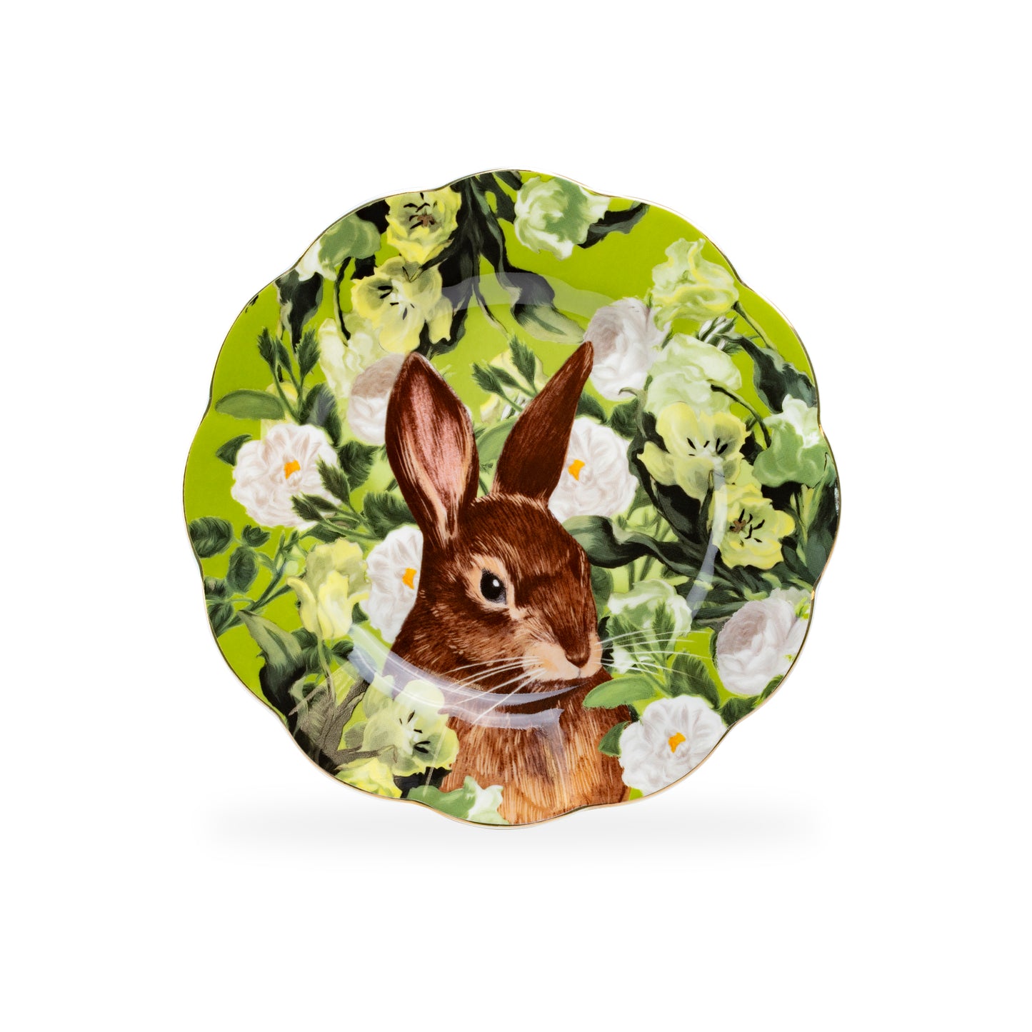 Bunny in Bloom Fine Porcelain Dessert Plate