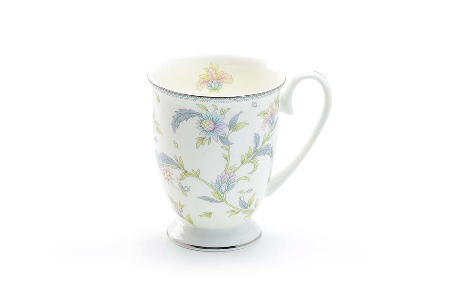 Gracie Bone China Lotus Garden Bone China Footed Mug