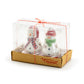 Gracie China Shop Snowmen Figurine Salt and Pepper Shaker Set with Merry Christmas Gift Box