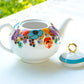 Grace Teaware Meadow Joy Fine Porcelain Tea pot