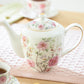 Pink Camellia Fine Porcelain Teapot