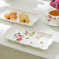 10.5" Kensington Pink Rose Bone China Serving Tray