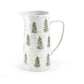 Snowy Pine Trees Pitcher