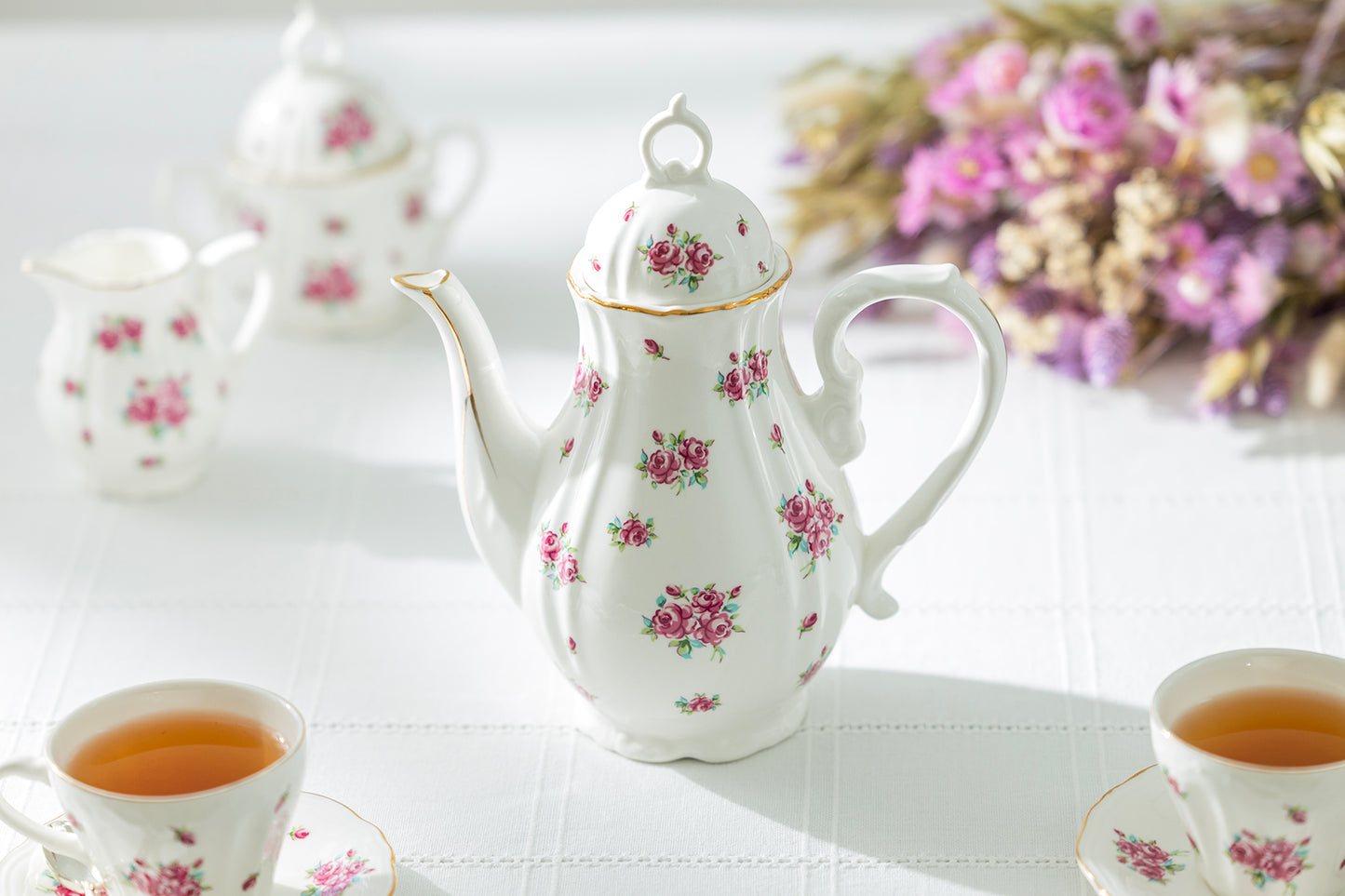 Rose Bud Fine Porcelain Children's Teapot