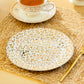 Golden Leopard Fine Porcelain Dessert/Dinner Plate