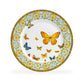 Grace Teaware Blue Butterfly Fine Porcelain Dinner Plate