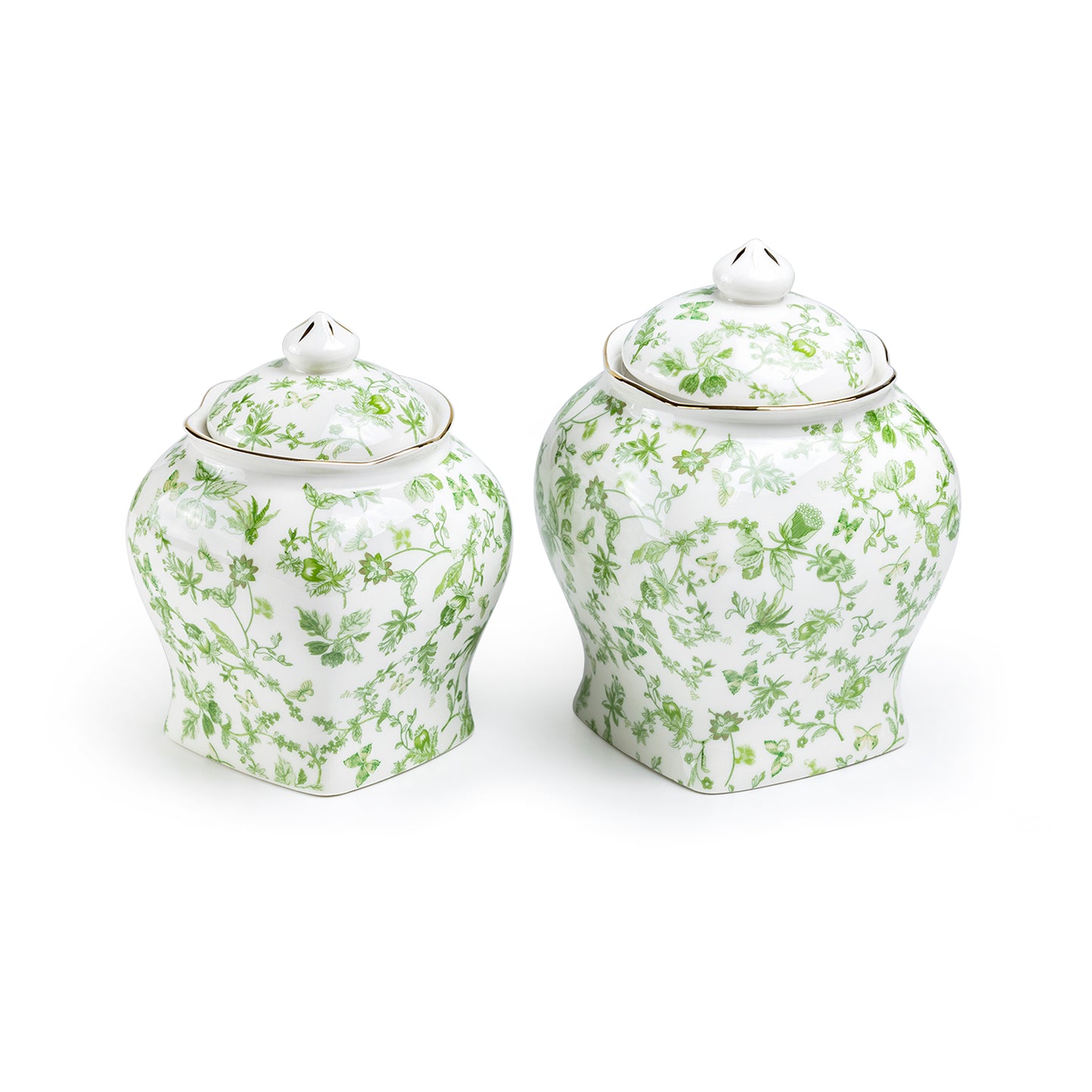 Greeny Garden Fine Porcelain Canisters