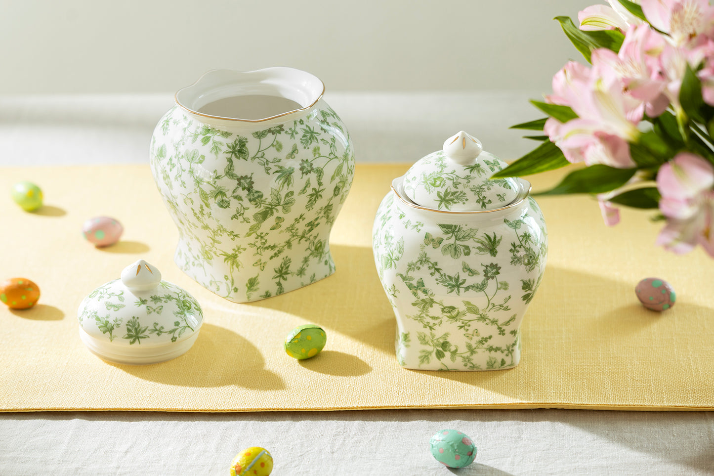 Greeny Garden Fine Porcelain Canisters