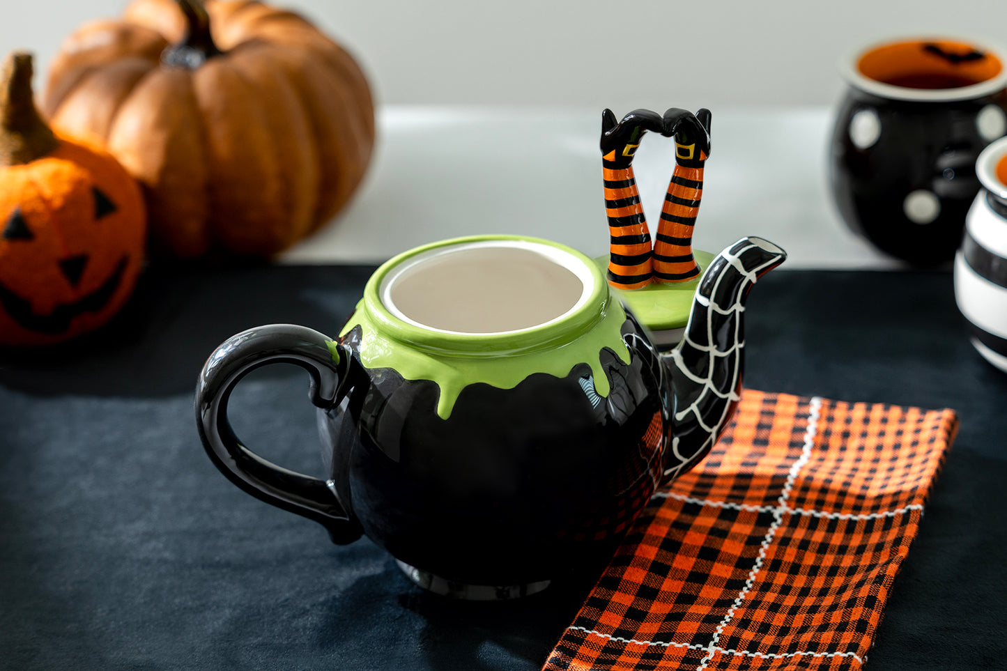 Halloween Witch's Cauldron Teapot