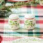 Gift Boxed Holly Garland Salt and Pepper Shaker Set