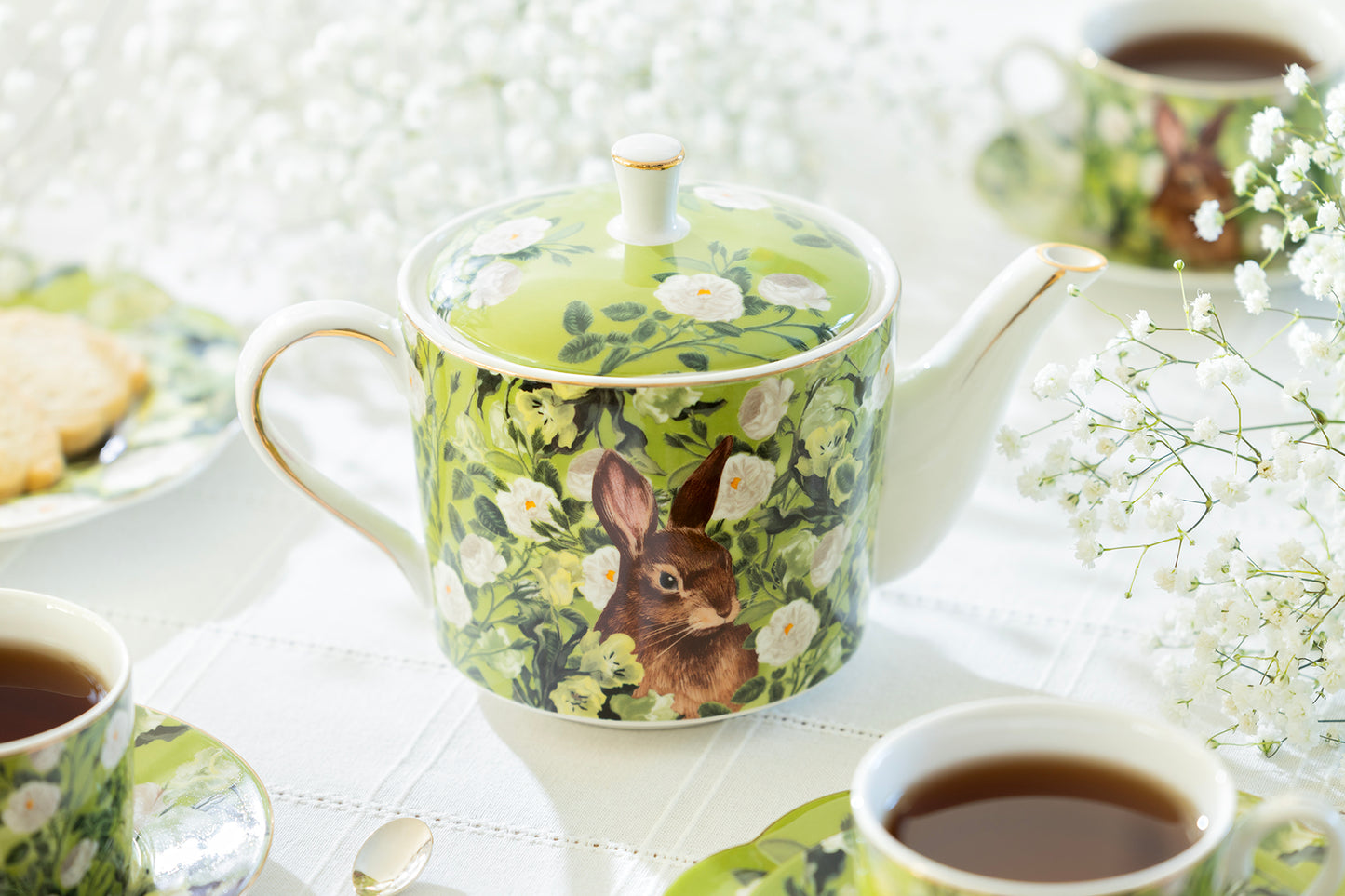 Bunny in Bloom Fine Porcelain Tea Set