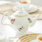 Gracie China Anna Garden Teapot Embossed
