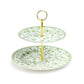 Greeny Garden Fine Porcelain 2-Tier Server