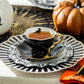 4 Assorted Halloween Tea Cup and Saucer Sets - Raven, Cat, Snake, Spider