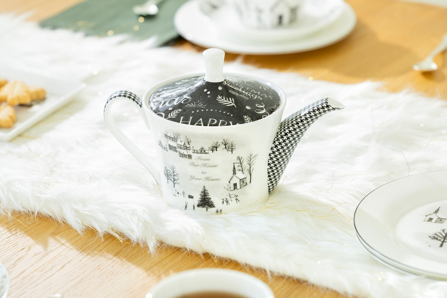 Winter Wonderland Bone China Teapot