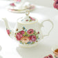 Gracie Bone China Sandra's Rose with Butterflies Bone China Teapot