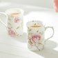 Beau Rose and Butterfly Bone China Mug