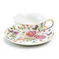 Butterfly Garden Fine Porcelain Tea Cup and Saucer