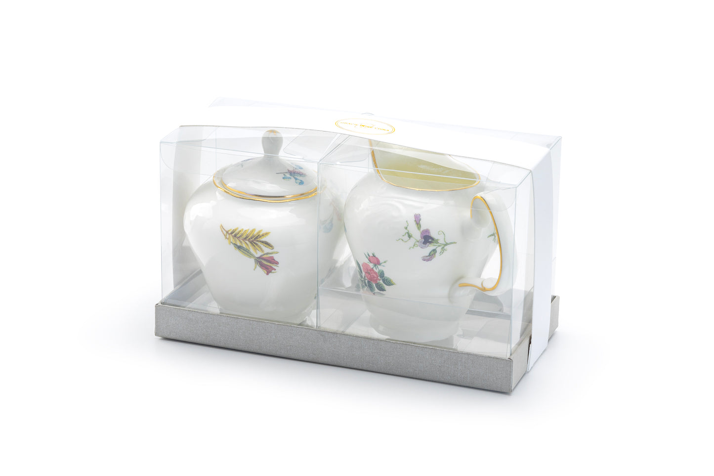 Gracie Bone China Gift Boxed Anna Garden Bone China Sugar & Creamer Set