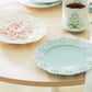 Blue Lace Blossom Fine Porcelain Dessert Plate