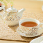 Golden Leopard Fine Porcelain Tea For One Set