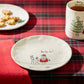 Potter's Studio Santa’s Reindeer Gift Dessert Plate