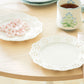 White Lace Blossom Fine Porcelain Dessert Plate