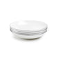 Silver Rim Blanc Bone China Dinner Bowl